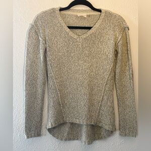 Retrod Women's Knit Black and White Sweater with Brown Elbow Patches Size XS